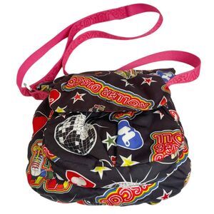 Harajuku Lovers y2k Roller Disco Gwen Stefani Black Shoulder Back Crossbody